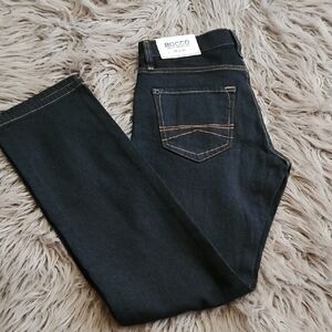 Express Dark Blue Jeans with Contrast Stitching